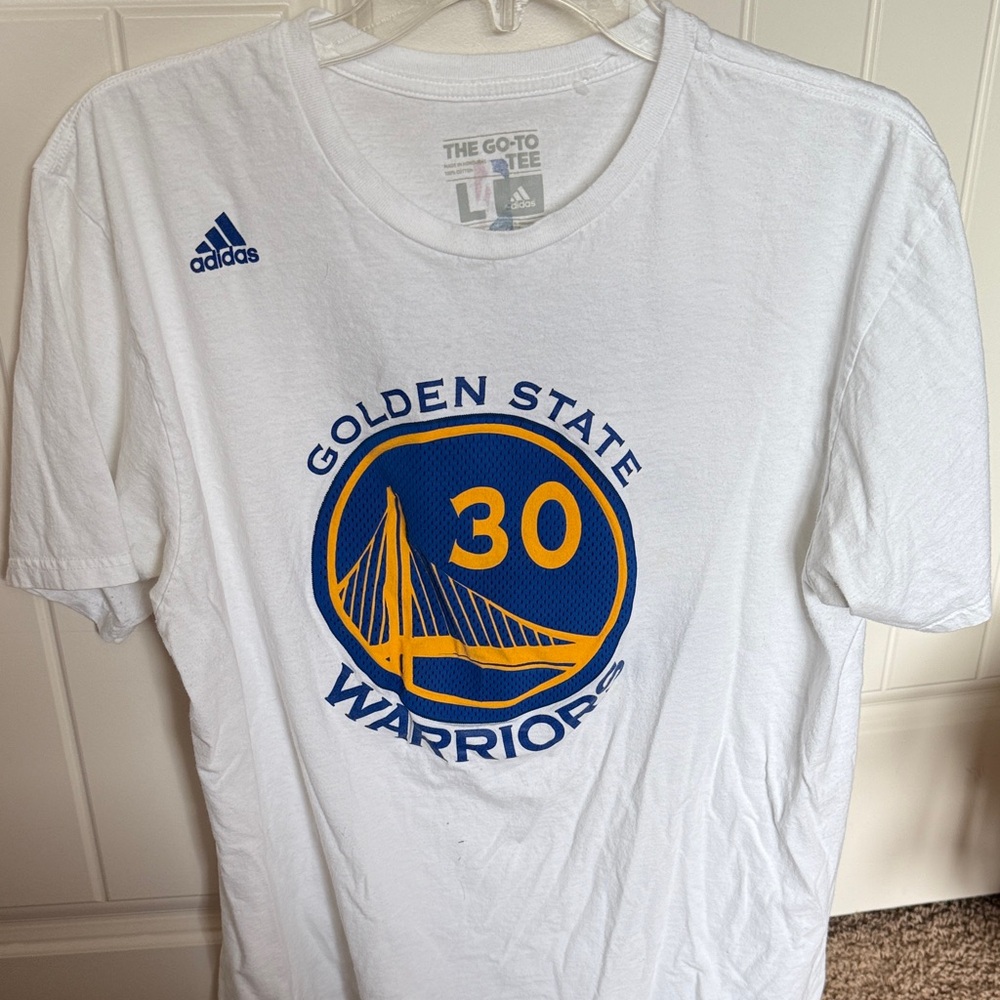 Adidas Curry jersey shirt in home white
